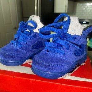 Toddler Air Jordan Retro 5 V “Blue Suede”